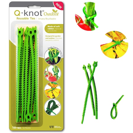 Electriduct Cable Tie, 7 in L, Green, Rubber UH-QG10GN